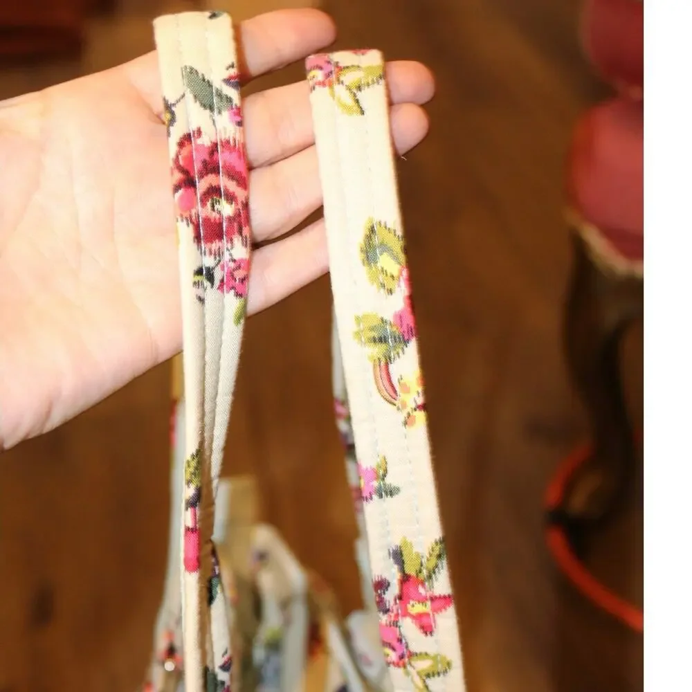 Vera Bradley Quilted Floral Tote with Light Blue Accents – Classic Floral Print - Picture 7 of 10